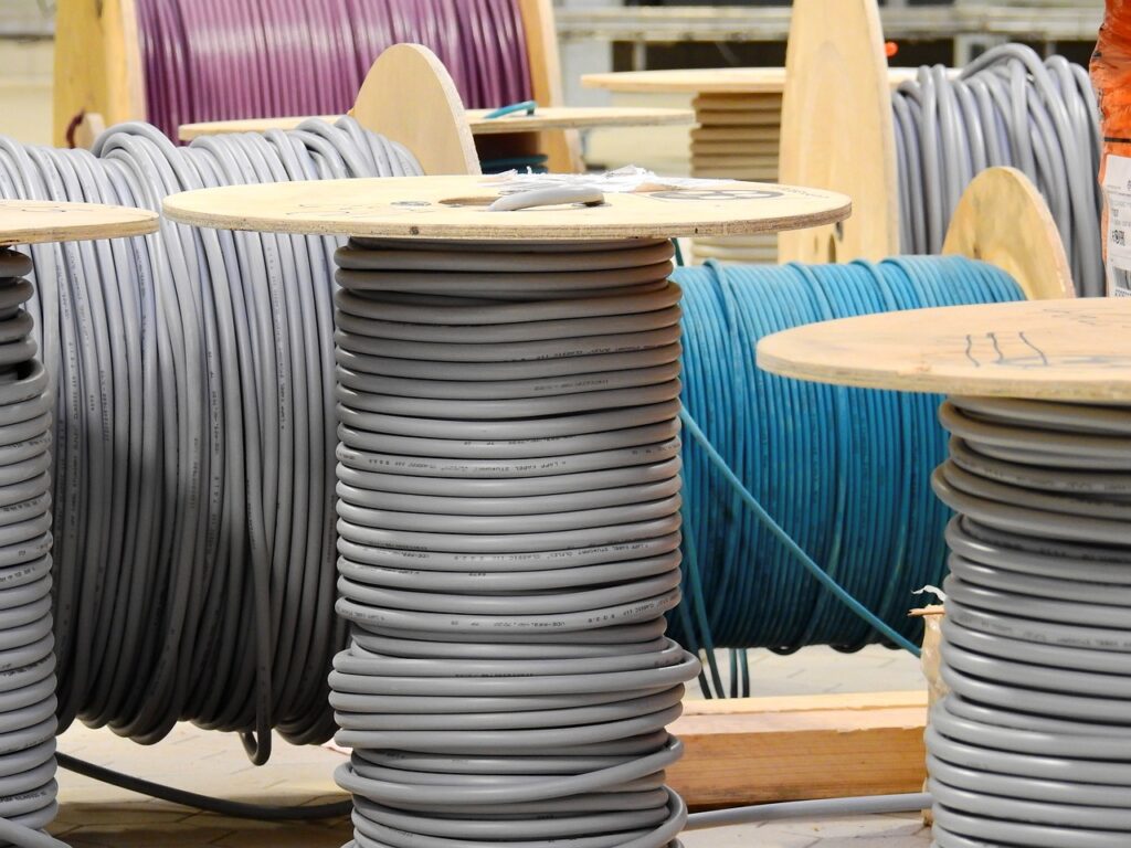 cables, cable, cable drum